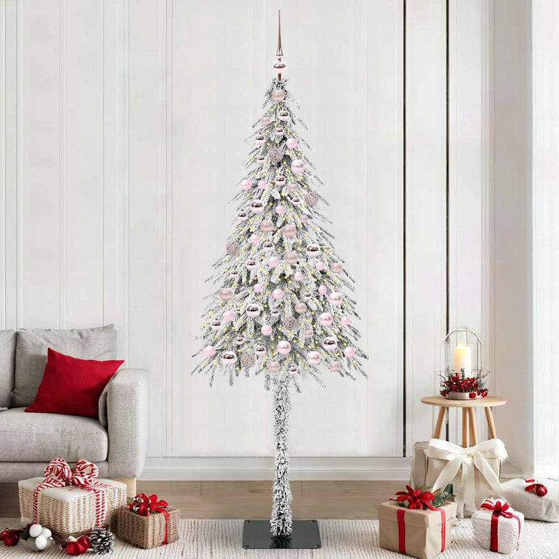 Load image into Gallery viewer, Vidaxl kerstboom met 300 led met standaard wit 210 cm pe en staal