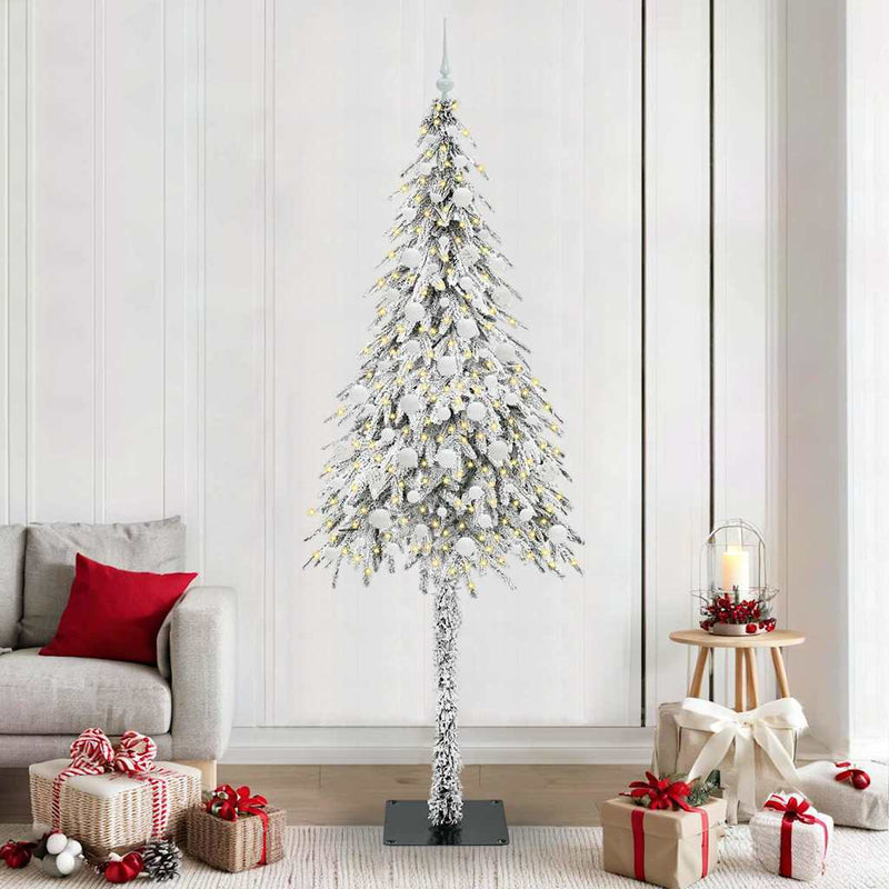 Load image into Gallery viewer, Vidaxl kerstboom met 300 led met standaard wit 210 cm pe en staal