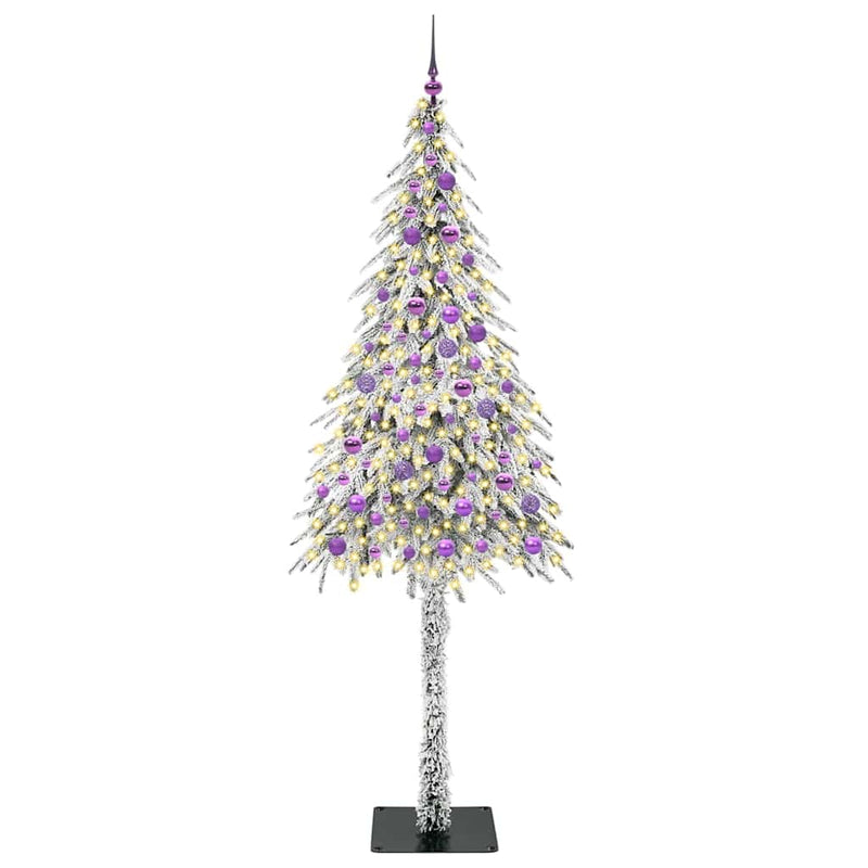 Load image into Gallery viewer, Vidaxl kerstboom met 300 led met standaard wit 210 cm pe en staal