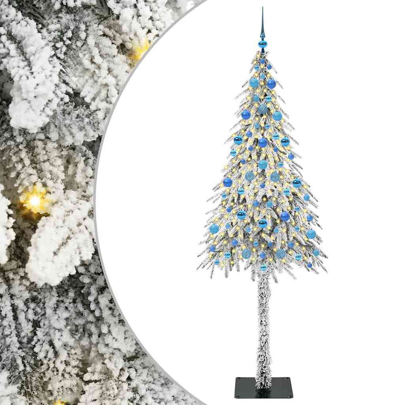Load image into Gallery viewer, Vidaxl kerstboom met 300 led met standaard wit 210 cm pe en staal