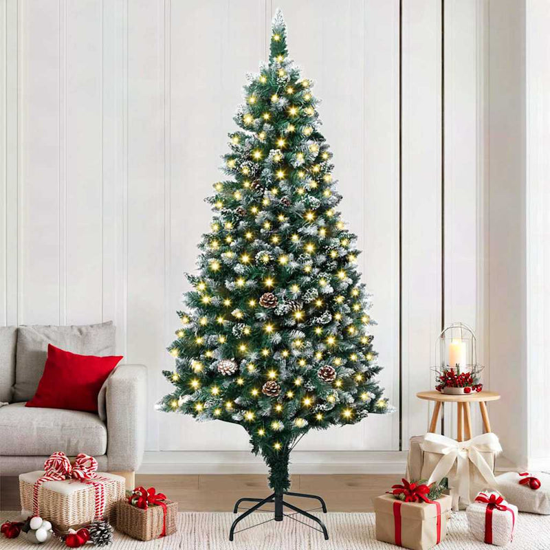 Load image into Gallery viewer, Vidaxl kunstkerstboom groen 180 cm pvc en staal en kunststof