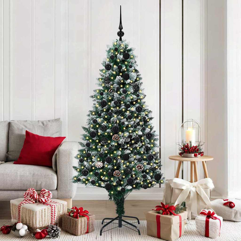 Load image into Gallery viewer, Vidaxl kunstkerstboom groen 180 cm pvc en staal en kunststof