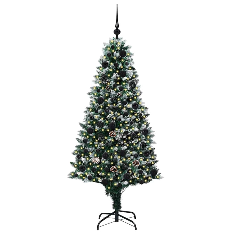 Load image into Gallery viewer, Vidaxl kunstkerstboom groen 180 cm pvc en staal en kunststof