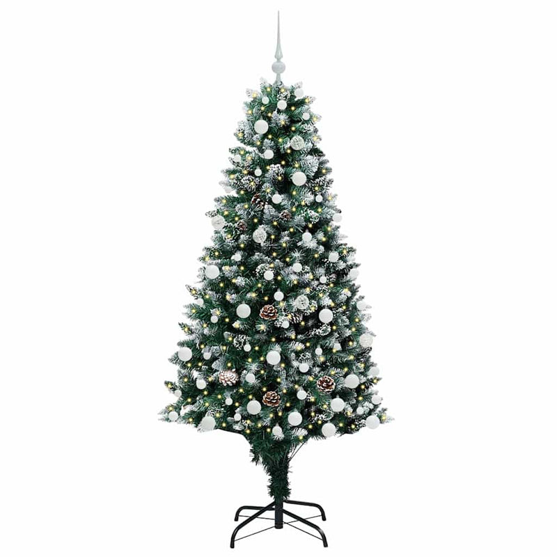 Load image into Gallery viewer, Vidaxl kunstkerstboom groen 180 cm pvc en staal en kunststof