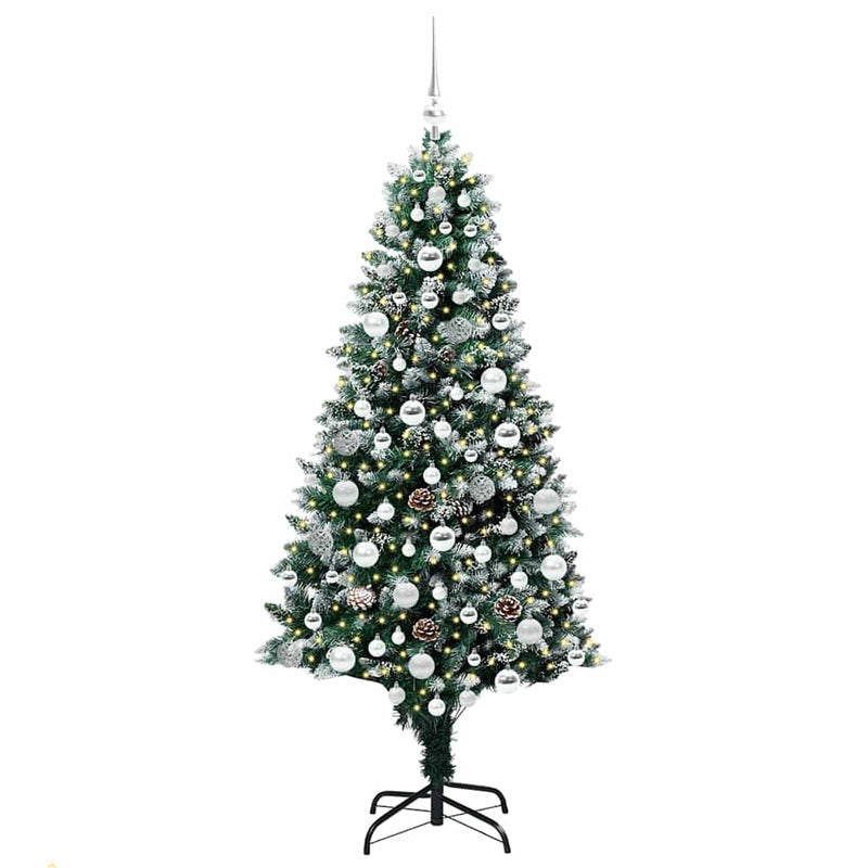 Load image into Gallery viewer, Vidaxl kunstkerstboom groen 180 cm pvc en staal en kunststof