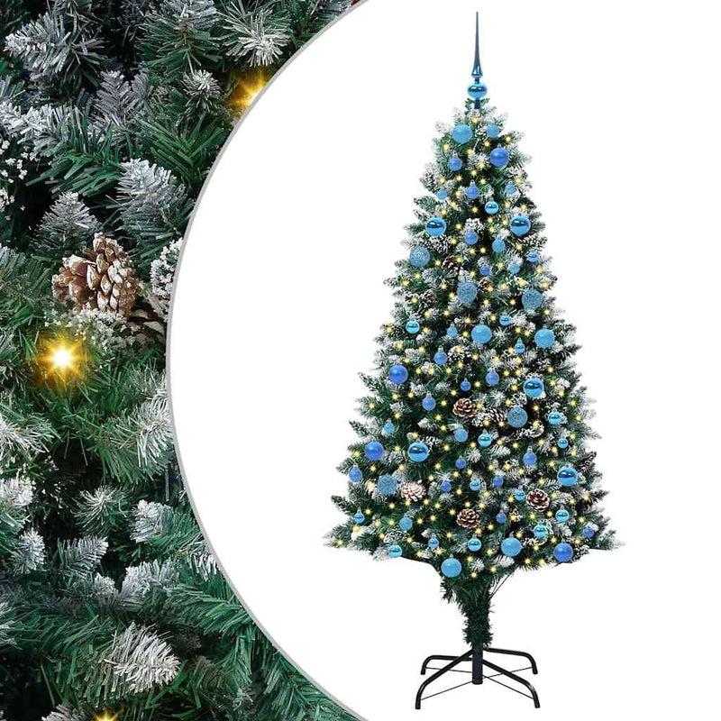 Load image into Gallery viewer, Vidaxl kunstkerstboom groen 180 cm pvc en staal en kunststof
