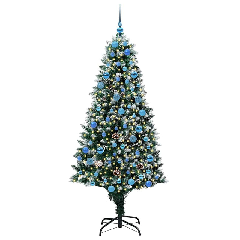 Load image into Gallery viewer, Vidaxl kunstkerstboom groen 180 cm pvc en staal en kunststof