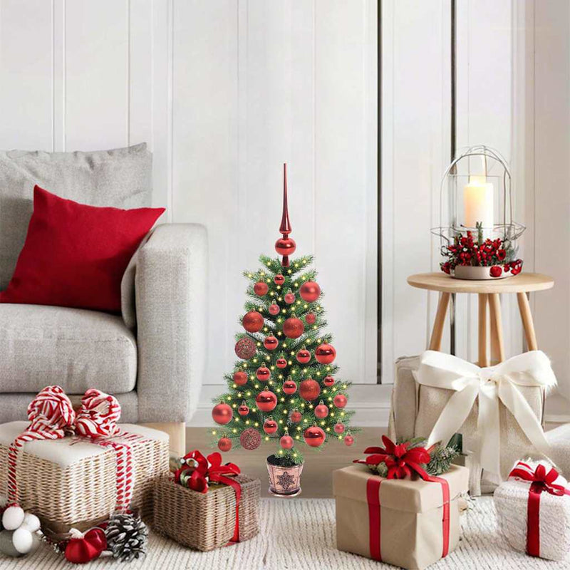 Load image into Gallery viewer, Vidaxl kerstboom met 150 led met standaard groen 65 cm pe