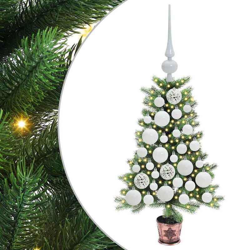 Load image into Gallery viewer, Vidaxl kerstboom met 150 led met standaard groen 65 cm pe