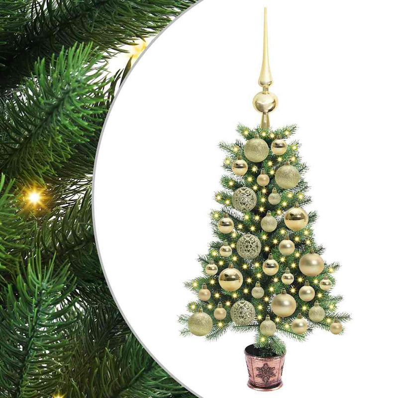 Load image into Gallery viewer, Vidaxl kerstboom met 150 led met standaard groen 65 cm pe