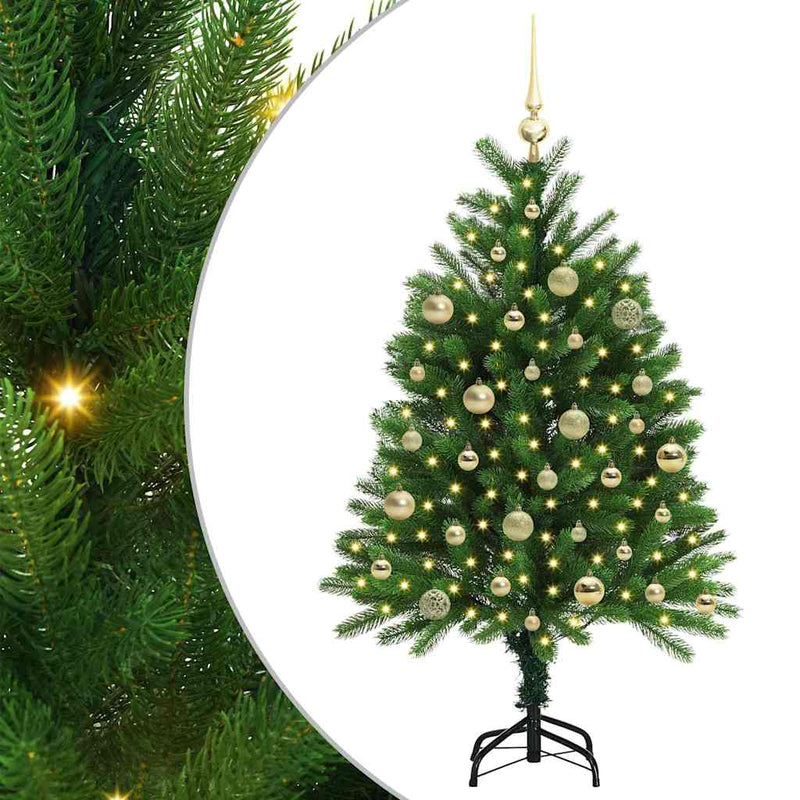 Load image into Gallery viewer, Vidaxl kerstboom met 150 led met standaard groen 120 cm pe