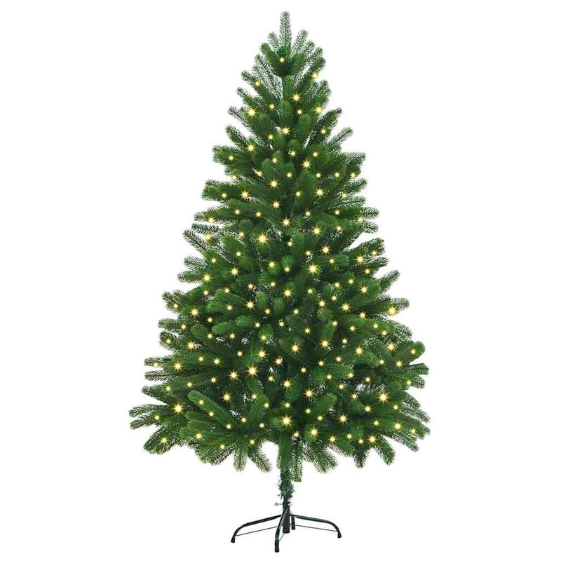 Load image into Gallery viewer, Vidaxl kerstboom met 300 led met standaard groen 180 cm pe