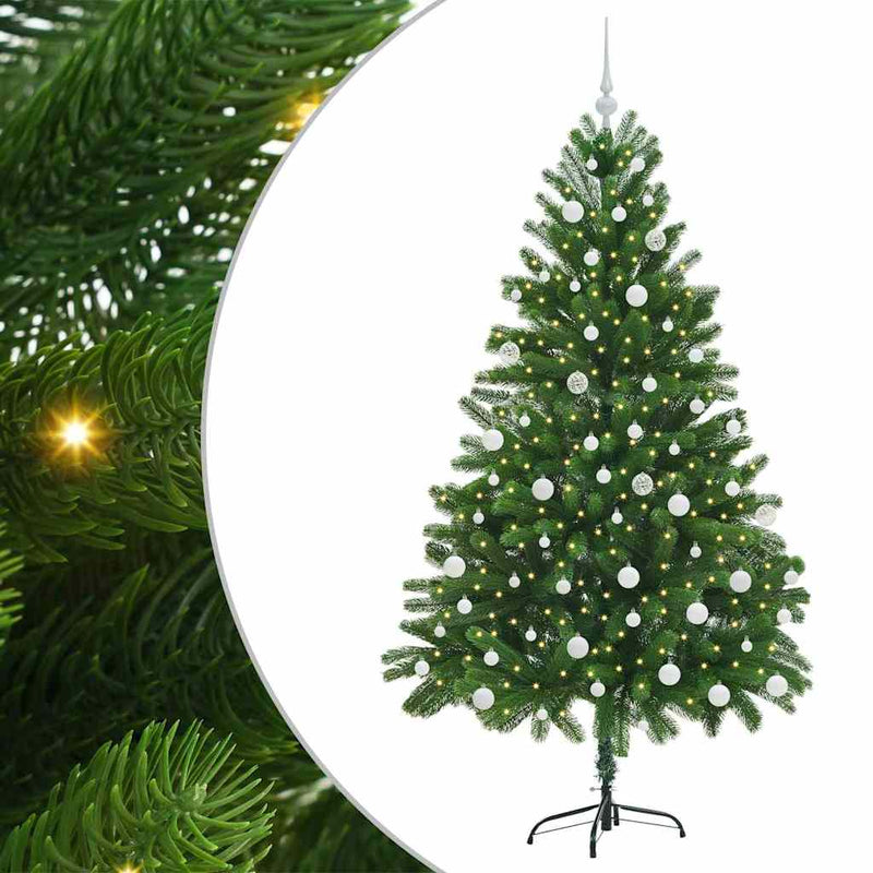 Load image into Gallery viewer, Vidaxl kerstboom met 300 led met standaard groen 180 cm pe