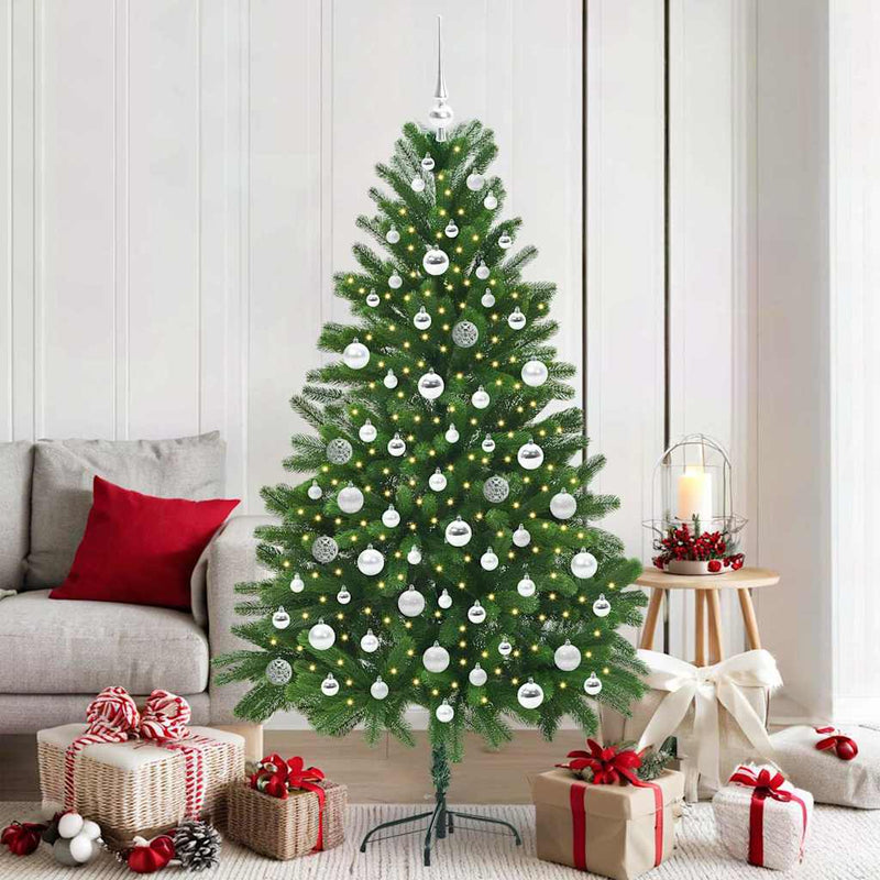 Load image into Gallery viewer, Vidaxl kerstboom met 300 led met standaard groen 180 cm pe