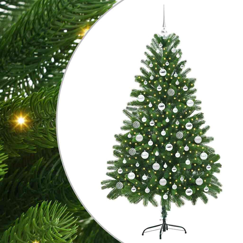 Load image into Gallery viewer, Vidaxl kerstboom met 300 led met standaard groen 180 cm pe