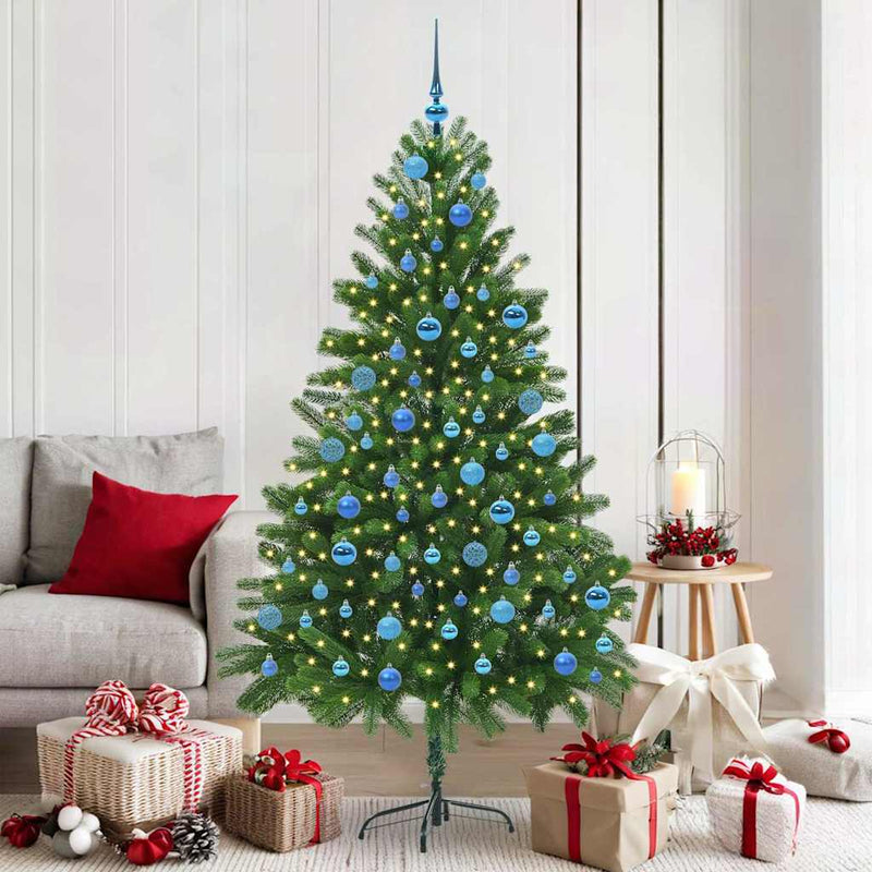 Load image into Gallery viewer, Vidaxl kerstboom met 300 led met standaard groen 180 cm pe