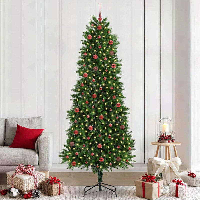 Load image into Gallery viewer, Vidaxl kerstboom met 300 led met standaard groen 240 cm pe