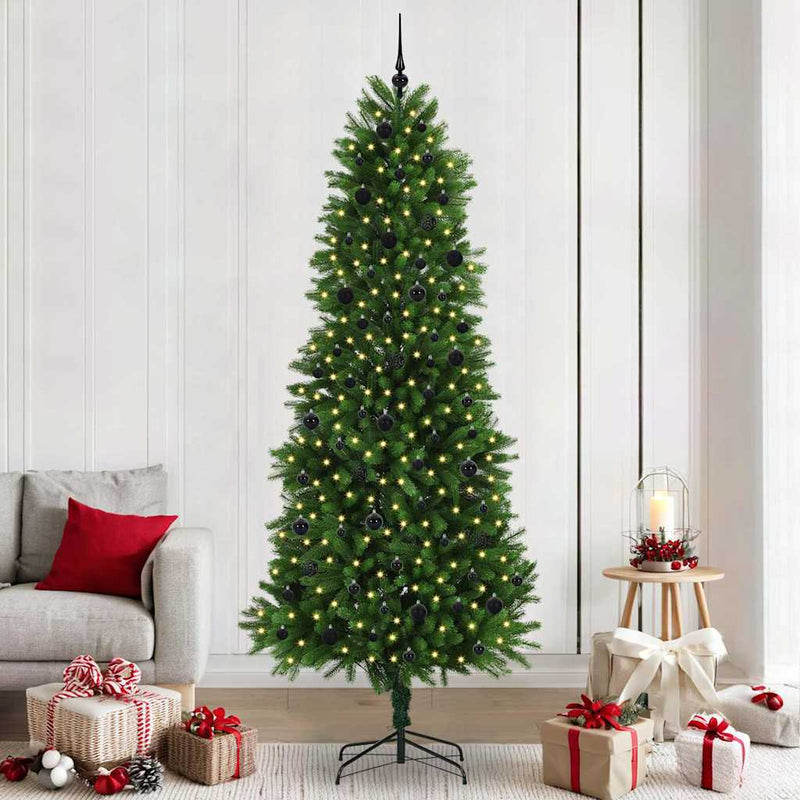 Load image into Gallery viewer, Vidaxl kerstboom met 300 led met standaard groen 240 cm pe