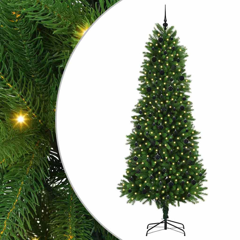 Load image into Gallery viewer, Vidaxl kerstboom met 300 led met standaard groen 240 cm pe
