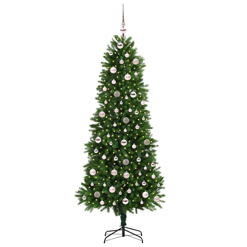 Load image into Gallery viewer, Vidaxl kerstboom met 300 led met standaard groen 240 cm pe