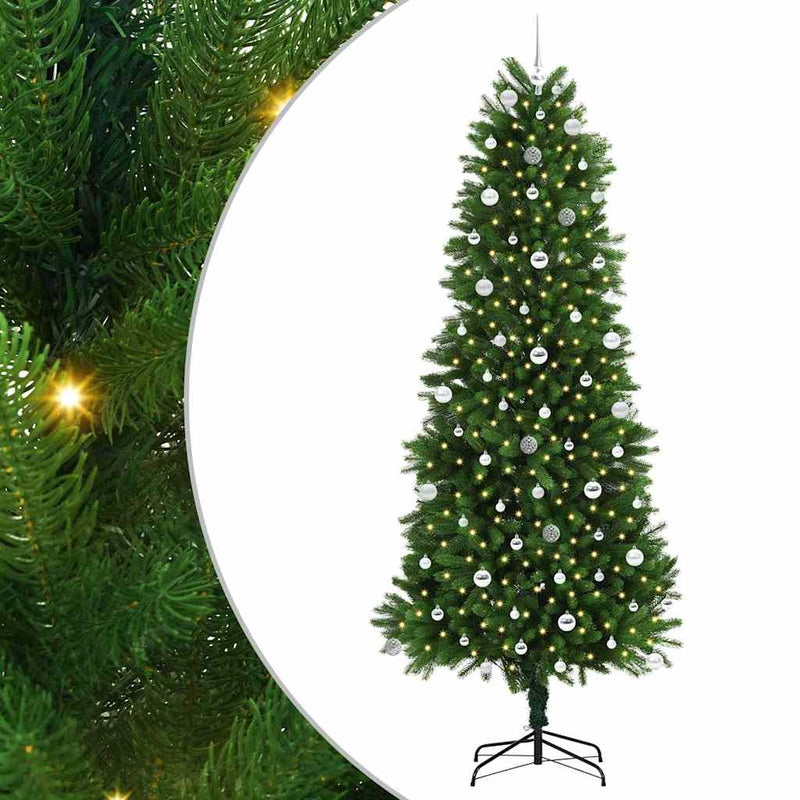 Load image into Gallery viewer, Vidaxl kerstboom met 300 led met standaard groen 240 cm pe