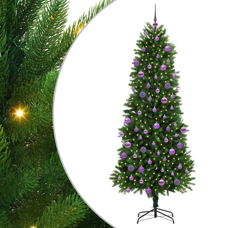 Load image into Gallery viewer, Vidaxl kerstboom met 300 led met standaard groen 240 cm pe