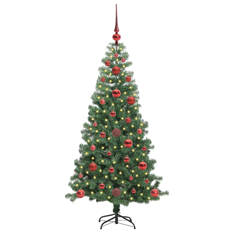 Load image into Gallery viewer, Vidaxl kerstboom met 150 led met standaard groen 120 cm pvc