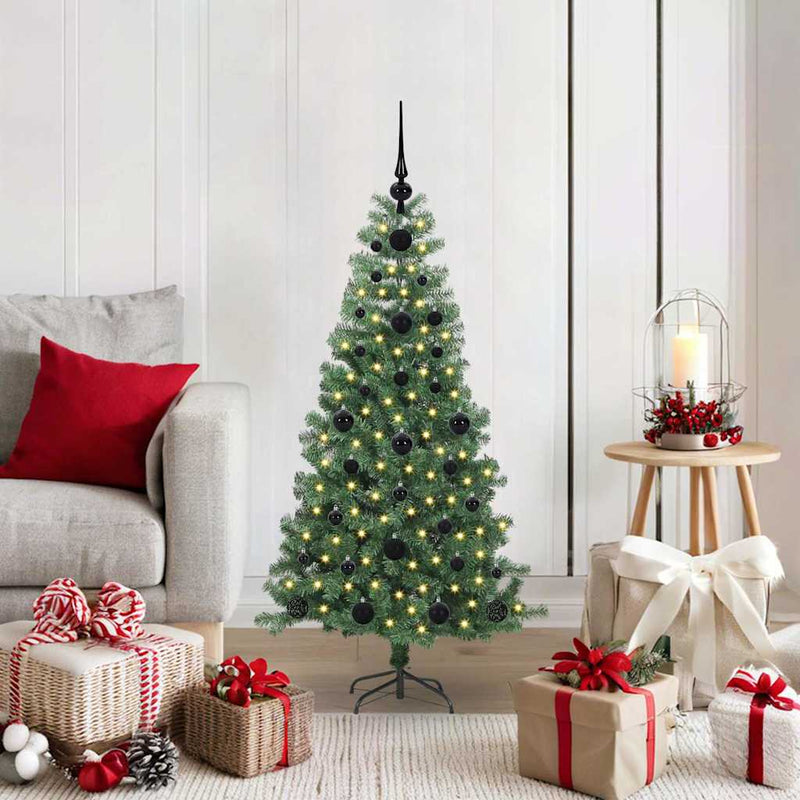 Load image into Gallery viewer, Vidaxl kerstboom met 150 led met standaard groen 120 cm pvc