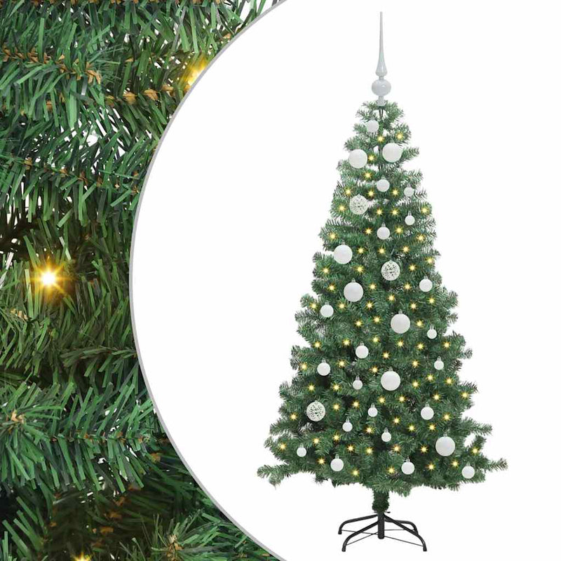Load image into Gallery viewer, Vidaxl kerstboom met 150 led met standaard groen 120 cm pvc