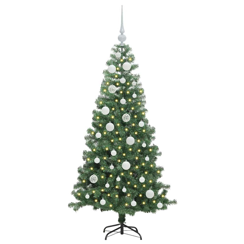 Load image into Gallery viewer, Vidaxl kerstboom met 150 led met standaard groen 120 cm pvc