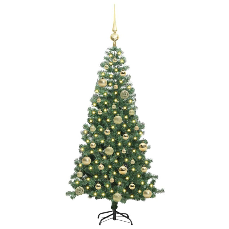 Load image into Gallery viewer, Vidaxl kerstboom met 150 led met standaard groen 120 cm pvc
