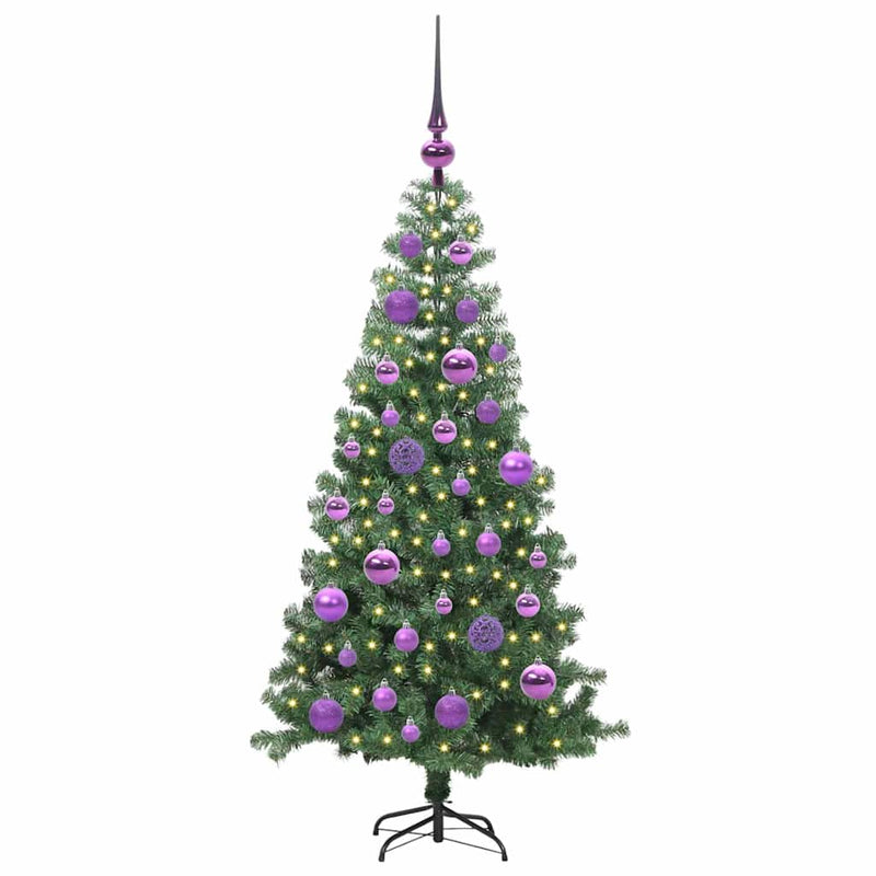 Load image into Gallery viewer, Vidaxl kerstboom met 150 led met standaard groen 120 cm pvc