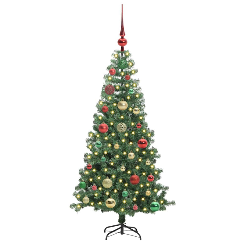 Load image into Gallery viewer, Vidaxl kerstboom met 150 led met standaard groen 120 cm pvc