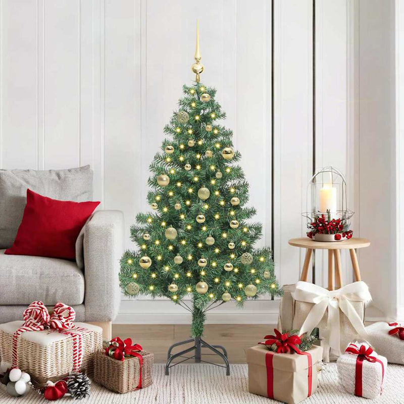 Load image into Gallery viewer, Vidaxl kerstboom met 150 led met standaard groen 150 cm pvc