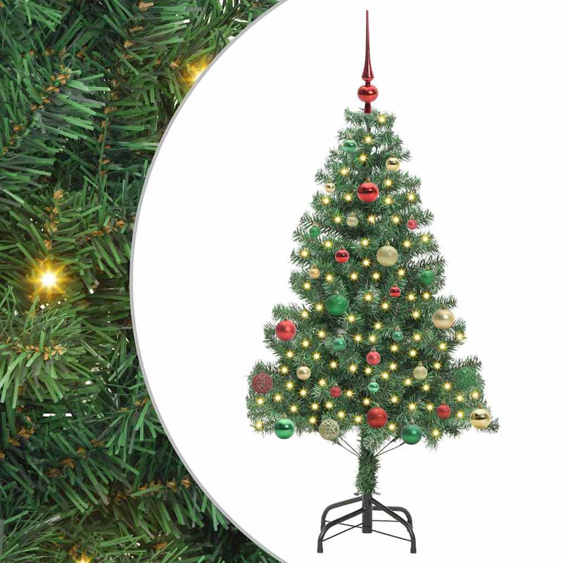 Load image into Gallery viewer, Vidaxl kerstboom met 150 led met standaard groen 150 cm pvc