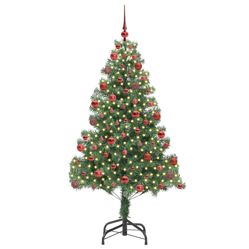 Load image into Gallery viewer, Vidaxl kerstboom met 300 led met standaard groen 180 cm pvc