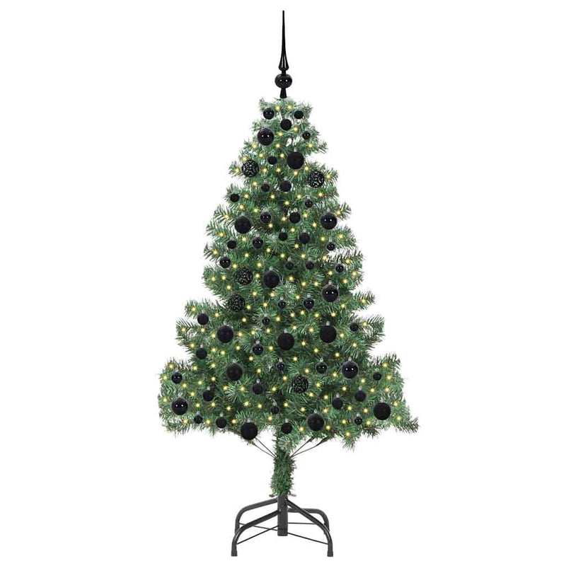 Load image into Gallery viewer, Vidaxl kerstboom met 300 led met standaard groen 180 cm pvc