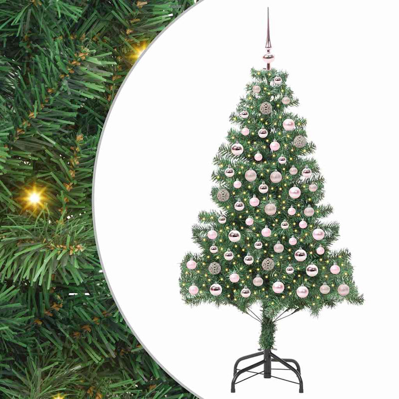 Load image into Gallery viewer, Vidaxl kerstboom met 300 led met standaard groen 180 cm pvc