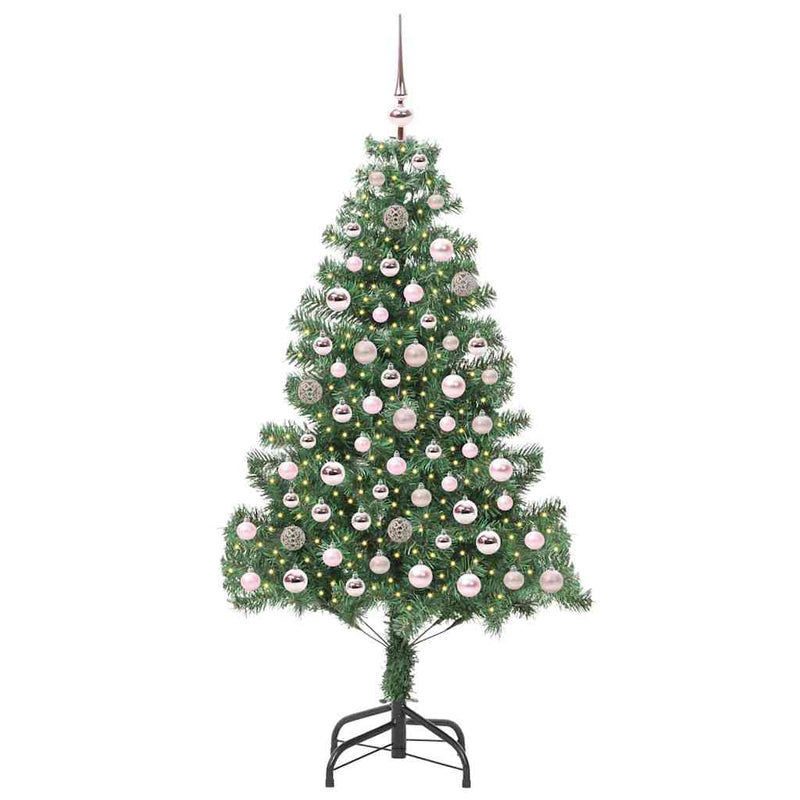 Load image into Gallery viewer, Vidaxl kerstboom met 300 led met standaard groen 180 cm pvc