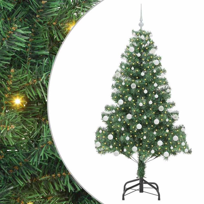 Load image into Gallery viewer, Vidaxl kerstboom met 300 led met standaard groen 180 cm pvc