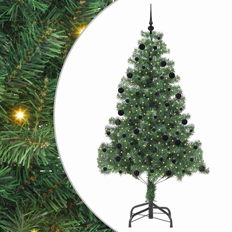 Load image into Gallery viewer, Vidaxl kerstboom met 300 led met standaard groen 210 cm pvc