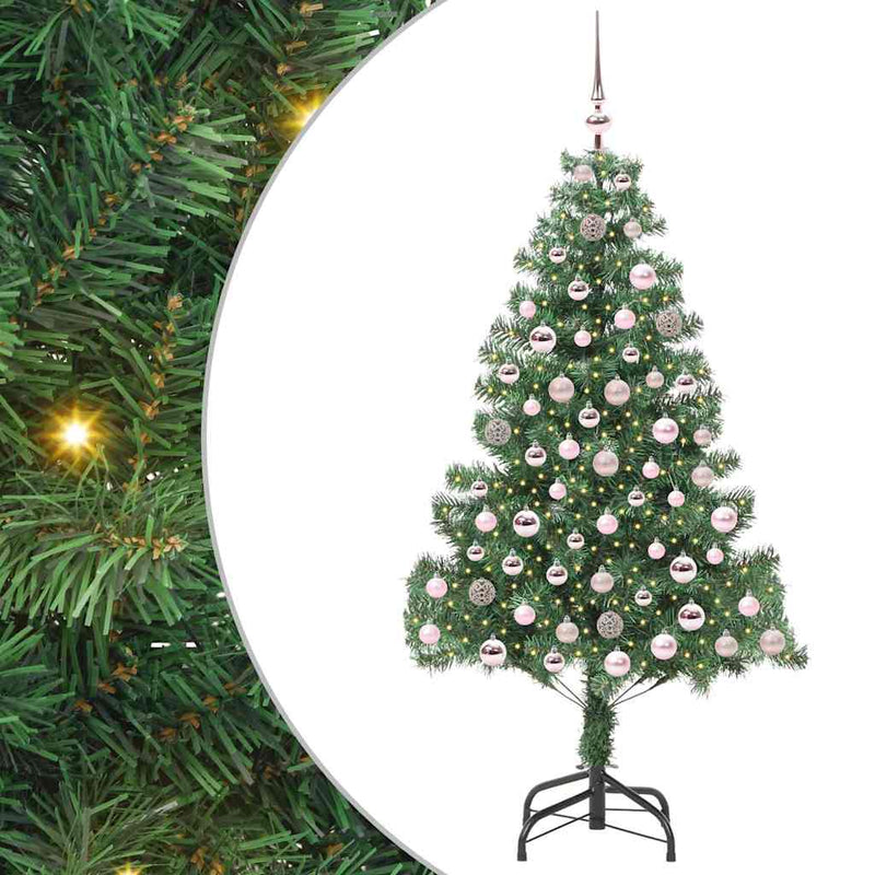 Load image into Gallery viewer, Vidaxl kerstboom met 300 led met standaard groen 210 cm pvc