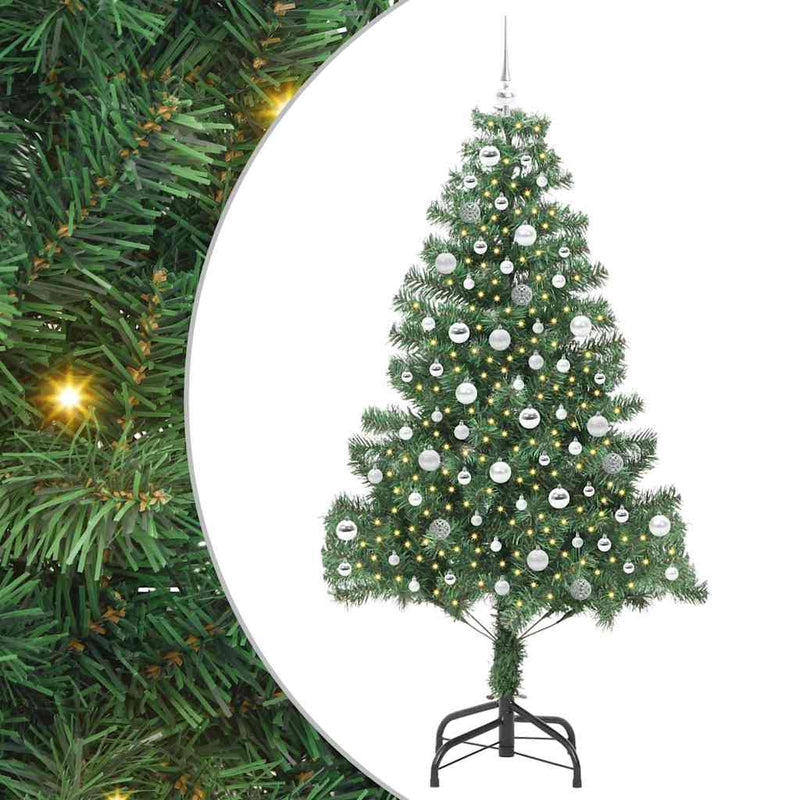 Load image into Gallery viewer, Vidaxl kerstboom met 300 led met standaard groen 210 cm pvc