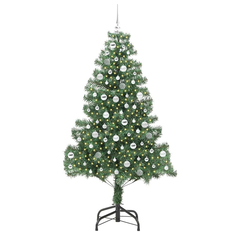Load image into Gallery viewer, Vidaxl kerstboom met 300 led met standaard groen 210 cm pvc