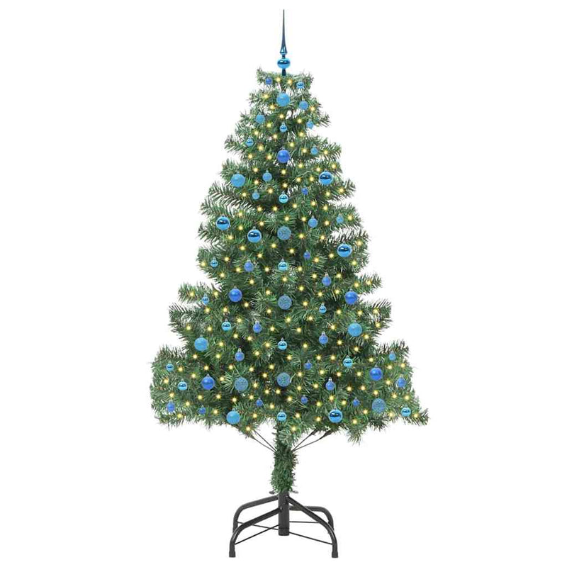 Load image into Gallery viewer, Vidaxl kerstboom met 300 led met standaard groen 210 cm pvc