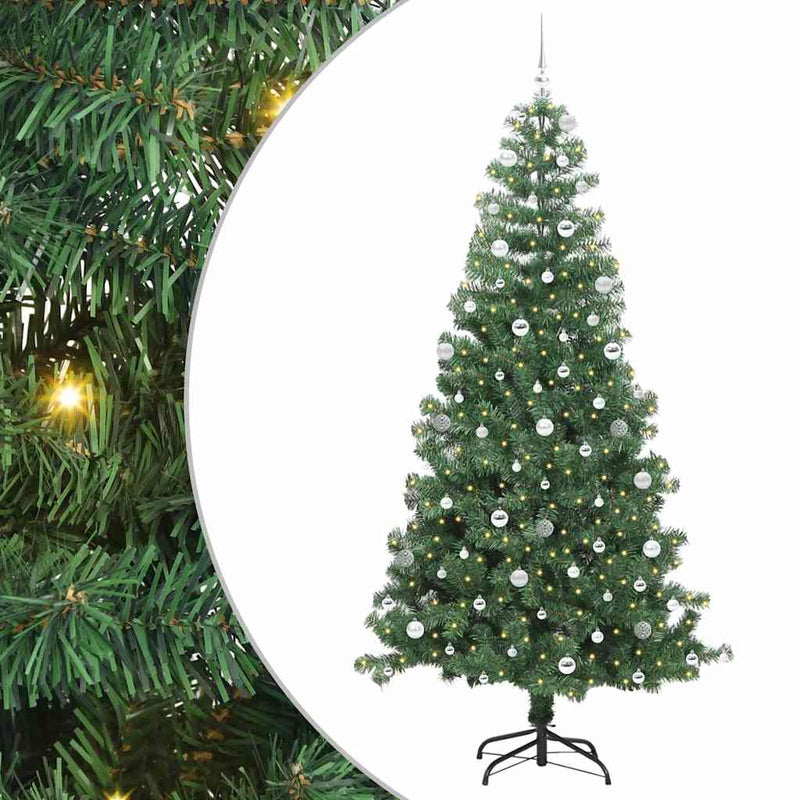 Load image into Gallery viewer, Vidaxl kerstboom met 300 led met standaard groen 240 cm pvc