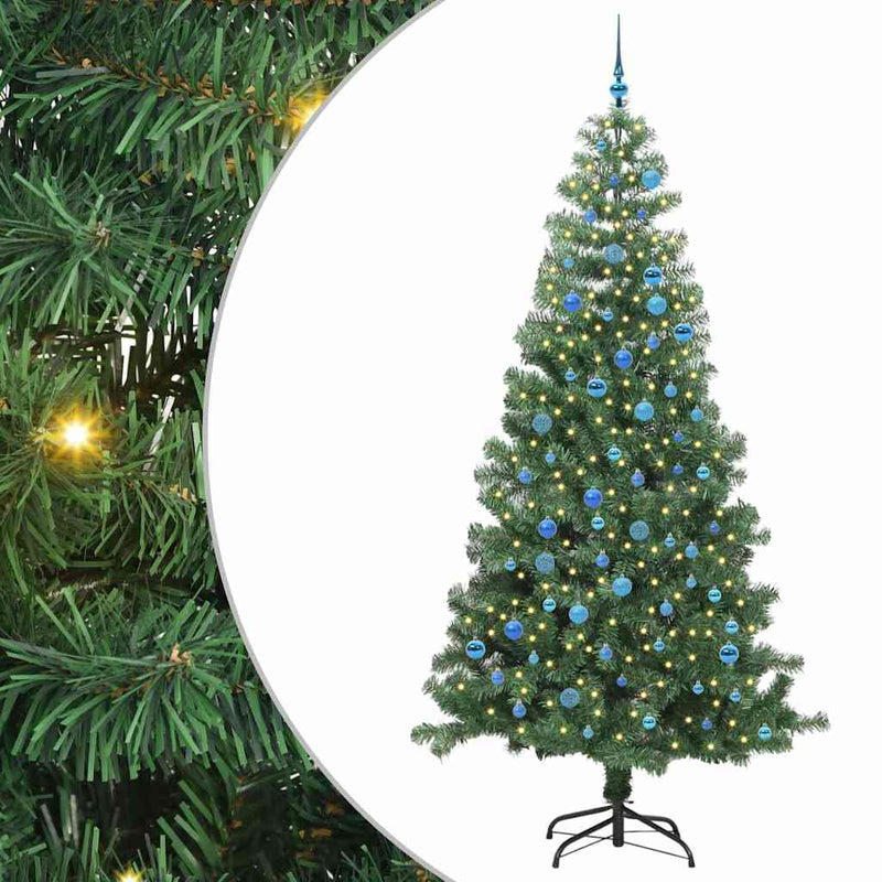 Load image into Gallery viewer, Vidaxl kerstboom met 300 led met standaard groen 240 cm pvc
