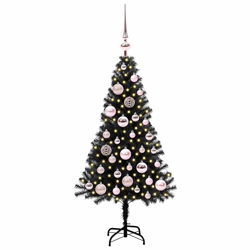 Load image into Gallery viewer, Vidaxl kerstboom met 150 led met standaard zwart 120 cm pvc