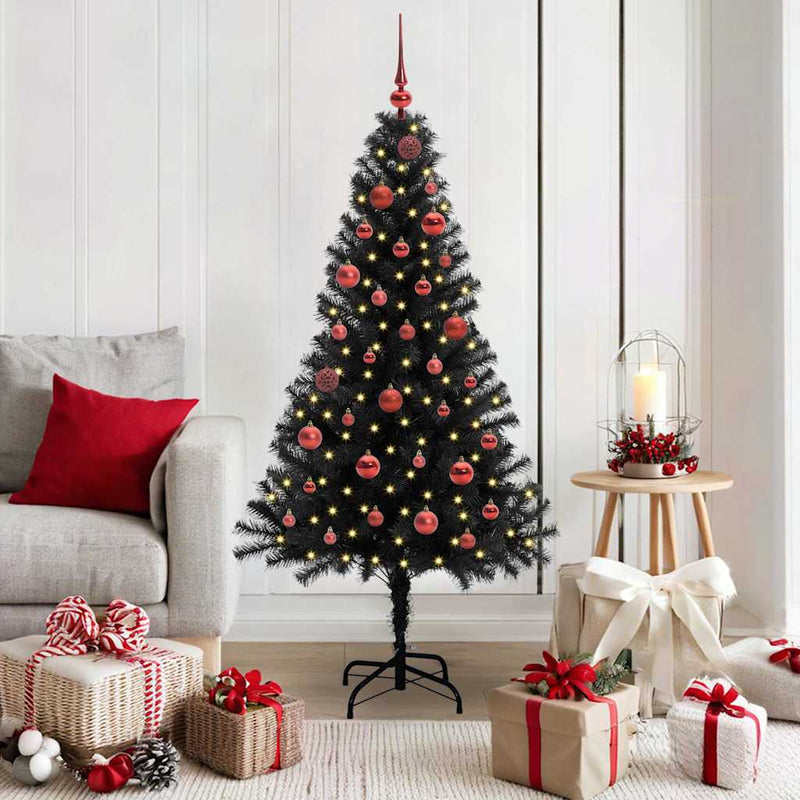 Load image into Gallery viewer, Vidaxl kerstboom met 150 led met standaard zwart 150 cm pvc