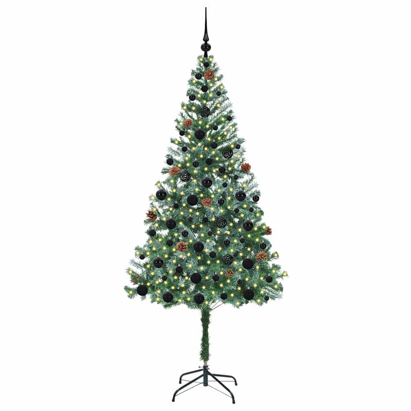 Load image into Gallery viewer, Vidaxl kunstkerstboom met 300 led groen 180 cm pvc en staal